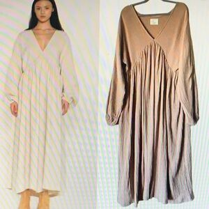 Boheme Cream Long Sleeve Dress
